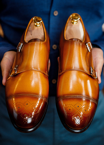 Обувь “Monk Cognac“