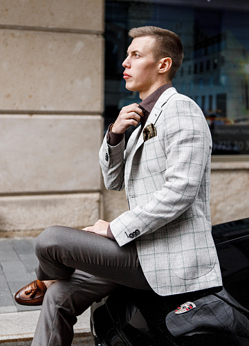 Пиджак “Green Windowpain”