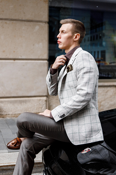 Пиджак “Green Windowpain”