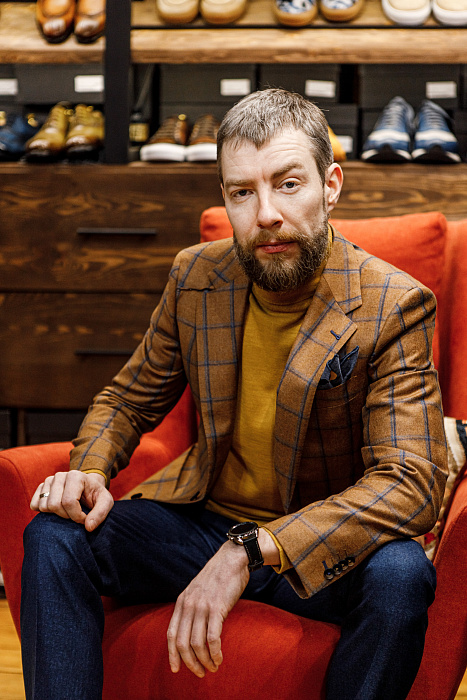 Пиджак “Mustard Windowpain”