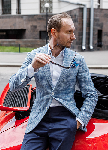 Пиджак “Houndstooth Blue”