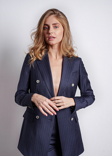 Костюм Double Breasted Blue Stripe