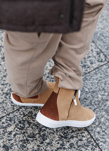 Обувь "Chelsea sport suede camel"