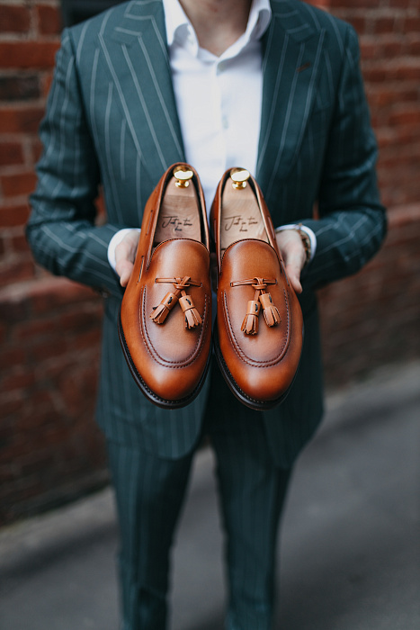 Обувь “Tassel Loafers Сognac“