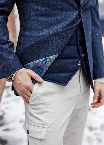 Пиджак “ Navy Herringbone”