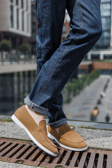 Обувь “Mustard suede loafers“