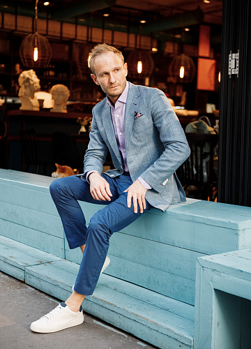 Пиджак “Aqua Purple”