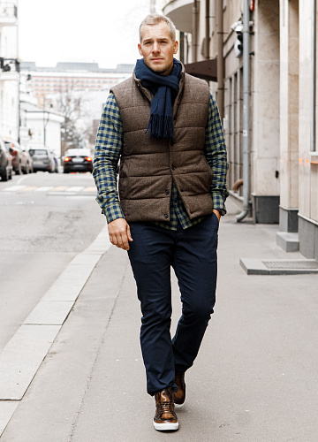 Жилет ”Aston Deep brown”