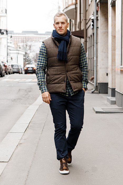 Жилет ”Aston Deep brown”